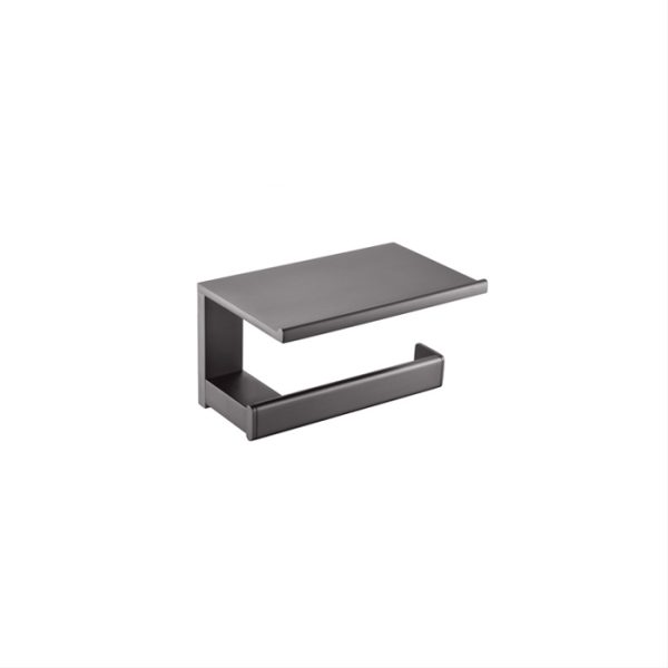 Cube Toilet Paper Holder w/Shelf